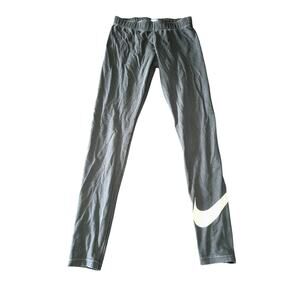 Nike black logo leggings womens small‎ athleisure sportswear lounge casual gym